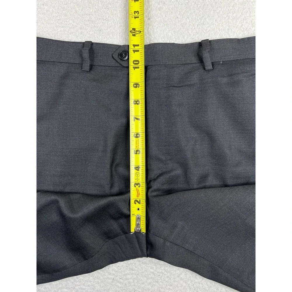Brioni Dress Pants Mens 38x32 Gray Wool Blend Lined Regular Fit Italy READ